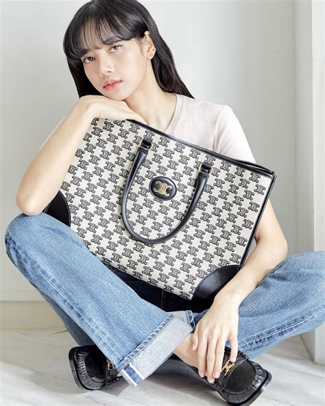 lisa with celine bag|lisa celine runway.